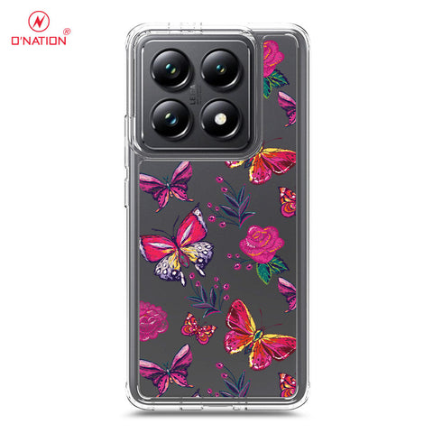 Xiaomi 14T Pro Cover - O'Nation Butterfly Dreams Series - 9 Designs - Clear Phone Case - Soft Silicon Borders
