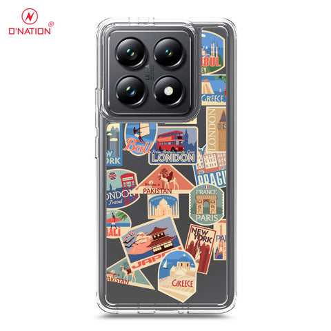 Xiaomi 14T Pro Cover - Personalised Boarding Pass Ticket Series - 5 Designs - Clear Phone Case - Soft Silicon Borders