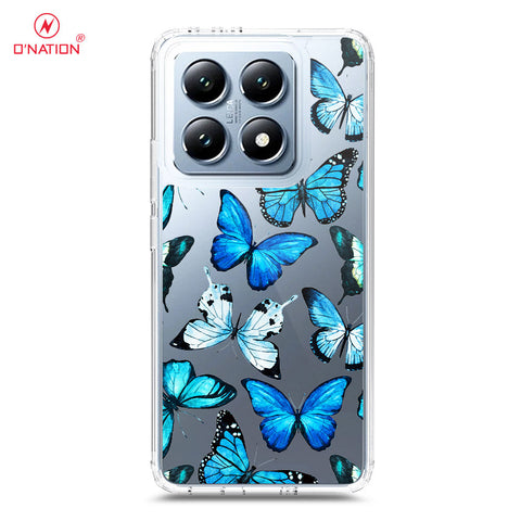 Xiaomi 14T Cover - O'Nation Butterfly Dreams Series - 9 Designs - Clear Phone Case - Soft Silicon Borders
