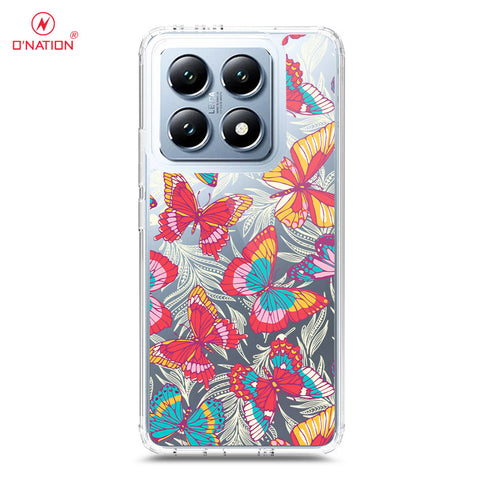 Xiaomi 14T Cover - O'Nation Butterfly Dreams Series - 9 Designs - Clear Phone Case - Soft Silicon Borders