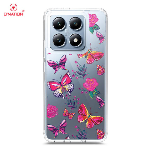 Xiaomi 14T Cover - O'Nation Butterfly Dreams Series - 9 Designs - Clear Phone Case - Soft Silicon Borders