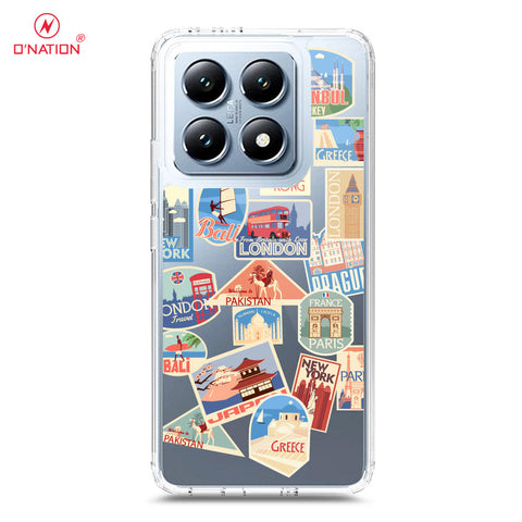 Xiaomi 14T Cover - Personalised Boarding Pass Ticket Series - 5 Designs - Clear Phone Case - Soft Silicon Borders