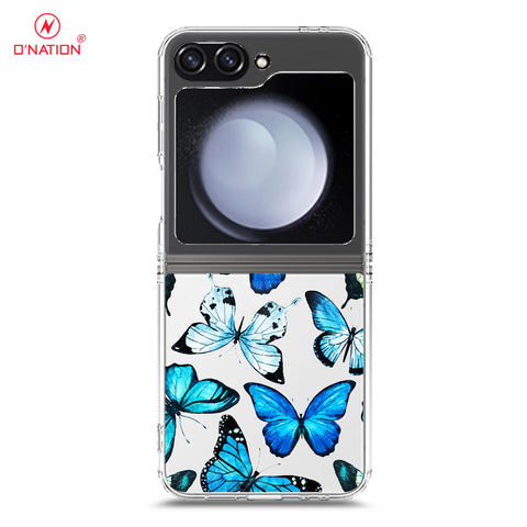 Samsung Galaxy Z Flip 6 Cover - O'Nation Butterfly Dreams Series - 9 Designs - Clear Phone Case - Soft Silicon Borders