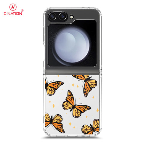 Samsung Galaxy Z Flip 6 Cover - O'Nation Butterfly Dreams Series - 9 Designs - Clear Phone Case - Soft Silicon Borders
