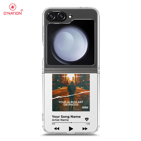 Samsung Galaxy Z Flip 6 Cover - Personalised Album Art Series - 4 Designs - Clear Phone Case - Soft Silicon Borders