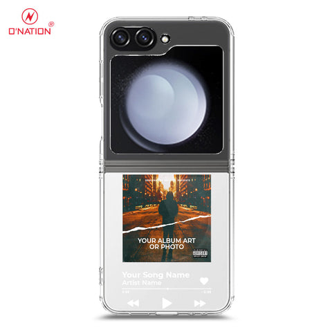 Samsung Galaxy Z Flip 6 Cover - Personalised Album Art Series - 4 Designs - Clear Phone Case - Soft Silicon Borders
