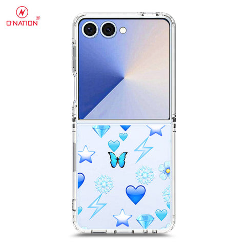 Samsung Galaxy Z Flip 7 Cover - O'Nation Butterfly Dreams Series - 9 Designs - Clear Phone Case - Soft Silicon Borders