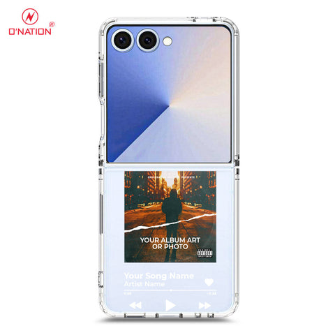 Samsung Galaxy Z Flip 7 Cover - Personalised Album Art Series - 4 Designs - Clear Phone Case - Soft Silicon Borders