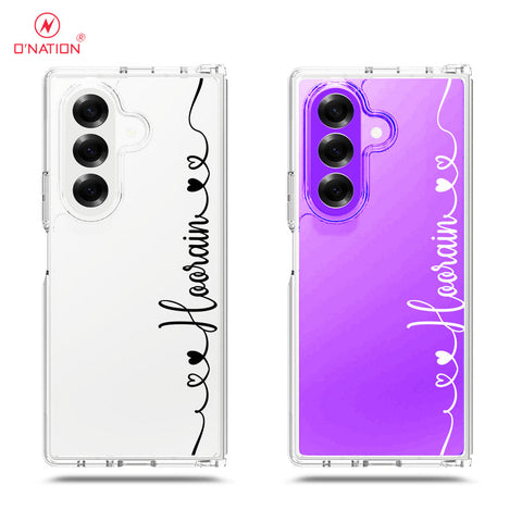 Samsung Galaxy Z Fold 7 Cover - Personalised Name Series - 8 Designs - Clear Phone Case - Soft Silicon Borders