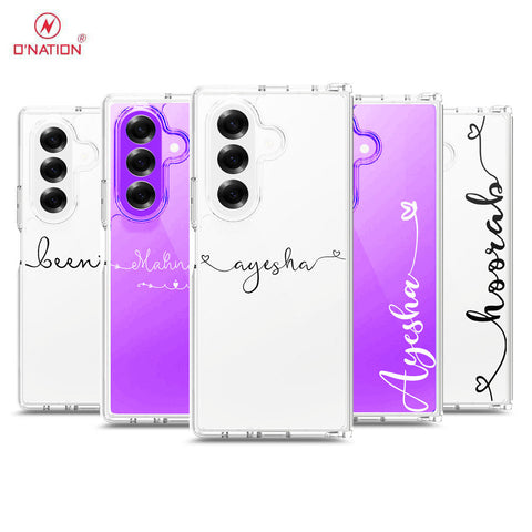 Samsung Galaxy Z Fold 7 Cover - Personalised Name Series - 8 Designs - Clear Phone Case - Soft Silicon Borders