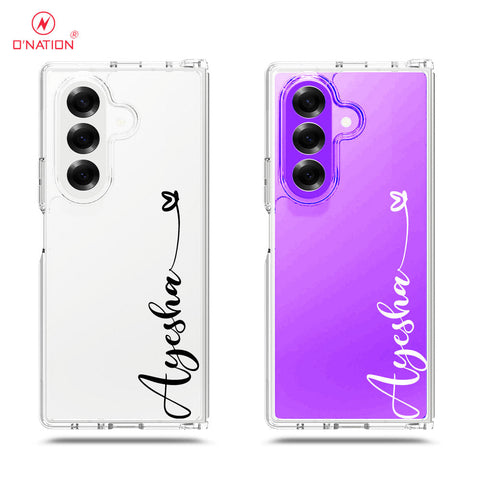 Samsung Galaxy Z Fold 7 Cover - Personalised Name Series - 8 Designs - Clear Phone Case - Soft Silicon Borders