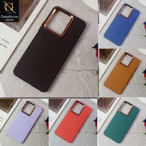 Oppo A57 5G Cover - Black -Electroplated Camera Border Soft Silicon Case