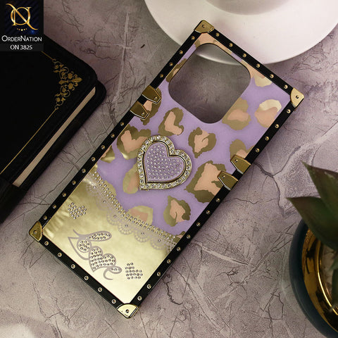 Tecno Camon 19 Pro Cover - Design 3 - Heart Bling Diamond Glitter Soft TPU Trunk Case With Ring Holder