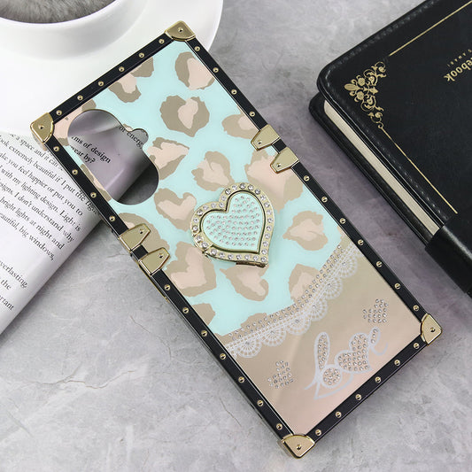 Tecno Camon 19 Pro Mondrian Cover - Design 6 - Heart Bling Diamond Glitter Soft TPU Trunk Case With Ring Holder