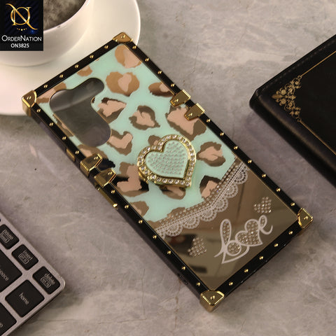Tecno Camon 20 Cover - Design 6 - Heart Bling Diamond Glitter Soft TPU Trunk Case With Ring Holder