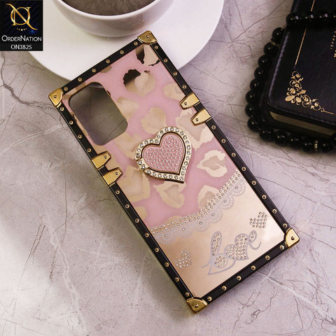 Oppo F21 Pro 5G Cover - Design1 - Heart Bling Diamond Glitter Soft TPU Trunk Case With Ring Holder