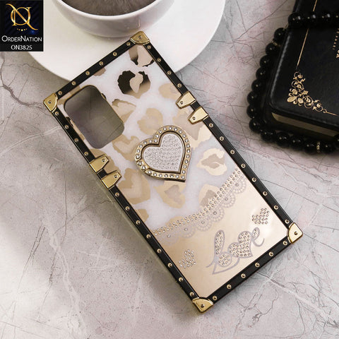 Oppo Reno7 Z 5G Cover - Design2 - Heart Bling Diamond Glitter Soft TPU Trunk Case With Ring Holder