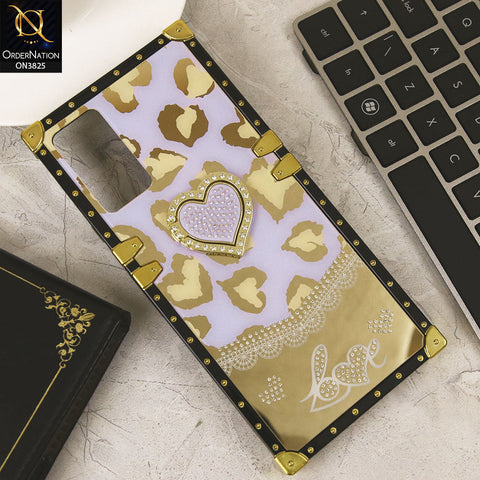 Infinix Hot 12 Cover - Design3 - Heart Bling Diamond Glitter Soft TPU Trunk Case With Ring Holder