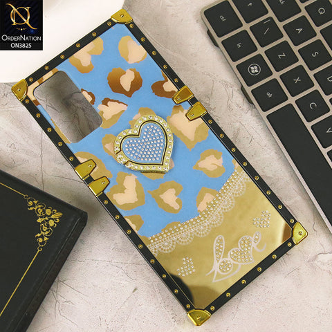 Infinix Hot 12 Cover - Design4 - Heart Bling Diamond Glitter Soft TPU Trunk Case With Ring Holder