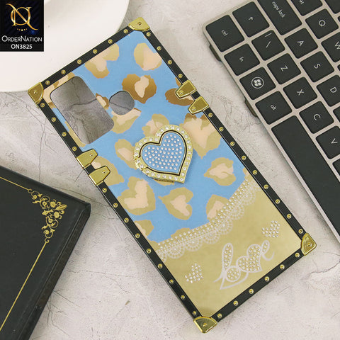 Infinix Hot 12 Play Cover - Design4 - Heart Bling Diamond Glitter Soft TPU Trunk Case With Ring Holder