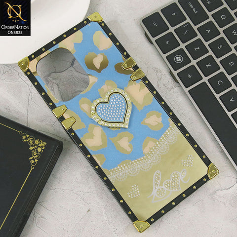 Infinix Hot 30 Play Cover - Design4- Heart Bling Diamond Glitter Soft TPU Trunk Case With Ring Holder