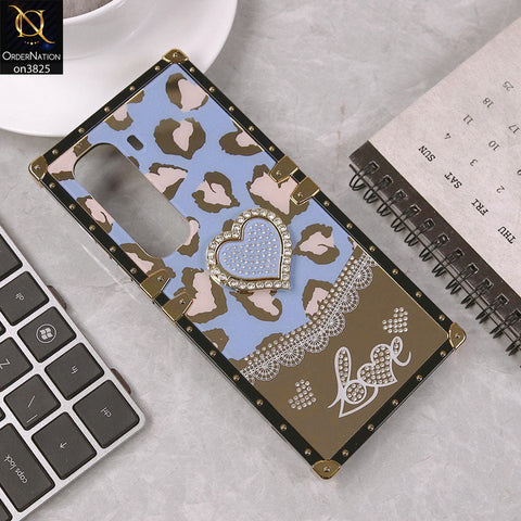 Infinix Hot 50 Pro Plus Cover - Design4 - Heart Bling Diamond Glitter Soft TPU Trunk Case With Ring Holder