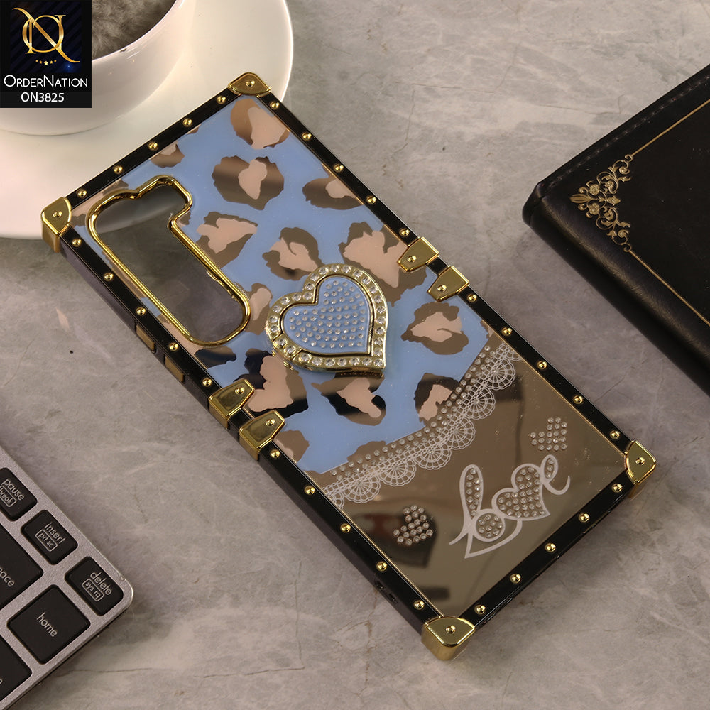 Infinix Hot 60 Cover - Design 4 - Heart Bling Diamond Glitter Soft TPU Trunk Case With Ring Holder