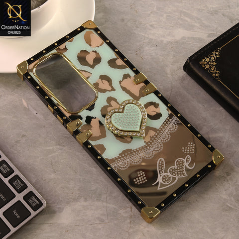 Infinix Hot 60 Pro Plus Cover - Design 6 - Heart Bling Diamond Glitter Soft TPU Trunk Case With Ring Holder