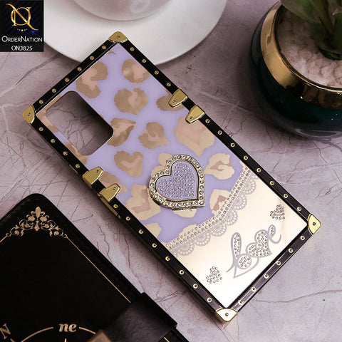 Infinix Note 10 Pro Cover - Design3 - Heart Bling Diamond Glitter Soft TPU Trunk Case With Ring Holder