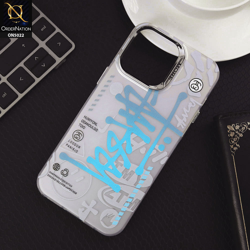 iPhone 15 Pro Max Cover- Silver - D2 - Dream Series Anti Slip Shock Abrorption Soft Borders Protective Case