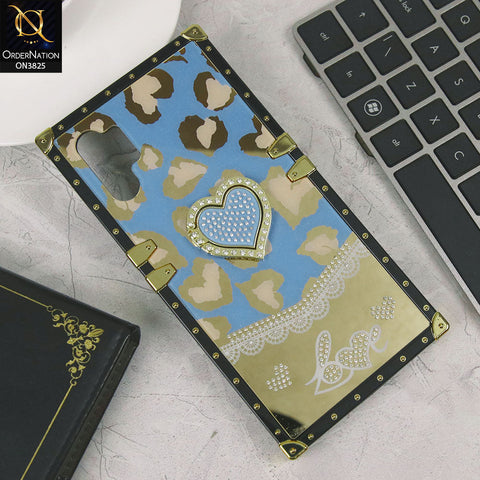 Samsung Galaxy Note 10 Plus Cover - Design4 - Heart Bling Diamond Glitter Soft TPU Trunk Case With Ring Holder
