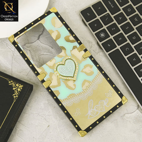 Infinix Note 30 Cover - Design6 - Heart Bling Diamond Glitter Soft TPU Trunk Case With Ring Holderlder
