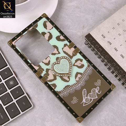 Infinix Note 30 Cover - Design6 - Heart Bling Diamond Glitter Soft TPU Trunk Case With Ring Holder