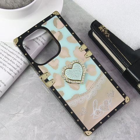 Oppo A5 Pro 5G Cover - Design 6 - Heart Bling Diamond Glitter Soft TPU Trunk Case With Ring Holder