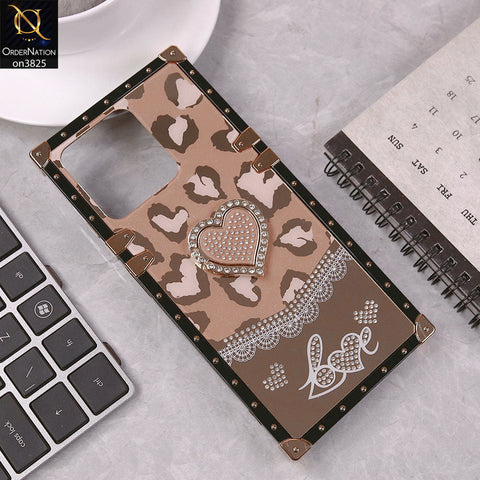 Realme C51 Cover - Design5 - Heart Bling Diamond Glitter Soft TPU Trunk Case With Ring Holder