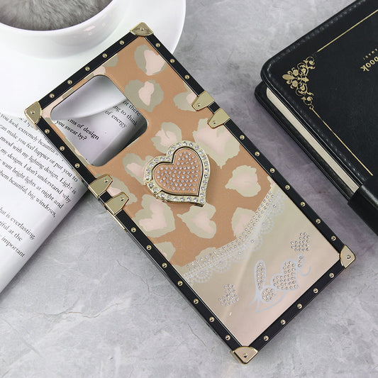 Realme Narzo N53 Cover - Design 5 - Heart Bling Diamond Glitter Soft TPU Trunk Case With Ring Holder