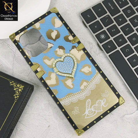 Xiaomi Redmi 12 Cover - Design4 - Heart Bling Diamond Glitter Soft TPU Trunk Case With Ring Holder