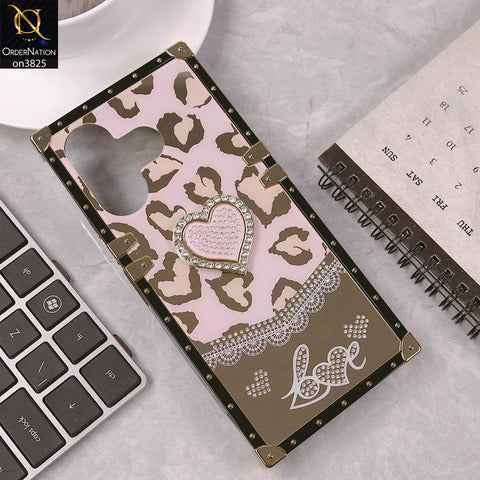 Xiaomi Redmi Note 13R Cover - Design1 - Heart Bling Diamond Glitter Soft TPU Trunk Case With Ring Holder