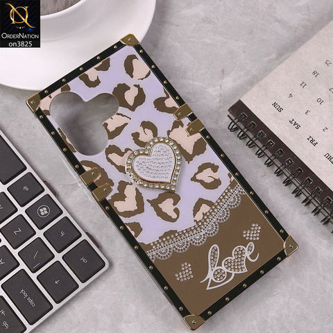 Xiaomi Redmi 13 Cover - Design3 - Heart Bling Diamond Glitter Soft TPU Trunk Case With Ring Holder