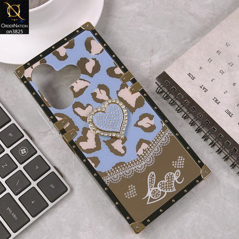 Xiaomi Redmi Note 13R Cover - Design4 - Heart Bling Diamond Glitter Soft TPU Trunk Case With Ring Holder