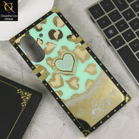Xiaomi Poco C65 Cover - Design6 - Heart Bling Diamond Glitter Soft TPU Trunk Case With Ring Holder