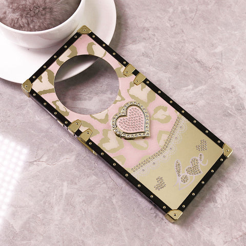 Xiaomi Redmi A4 Cover - Design1 - Heart Bling Diamond Glitter Soft TPU Trunk Case With Ring Holder