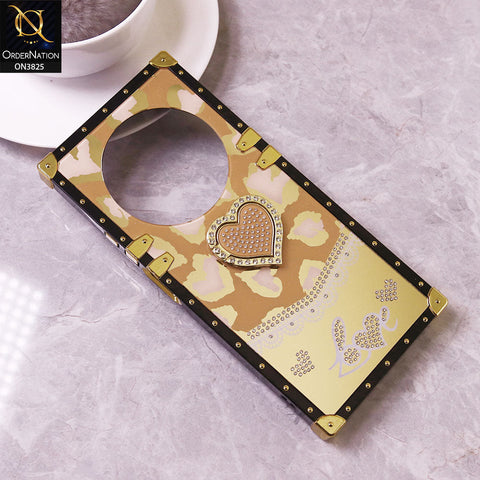 Xiaomi Poco C75 Cover - Design5 - Heart Bling Diamond Glitter Soft TPU Trunk Case With Ring Holder