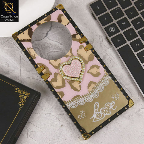 Xiaomi Redmi A3x Cover - Design1 - Heart Bling Diamond Glitter Soft TPU Trunk Case With Ring Holder