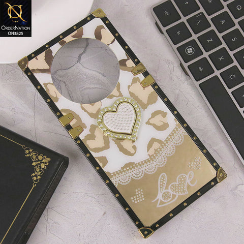 Xiaomi Redmi A3x Cover - Design2 - Heart Bling Diamond Glitter Soft TPU Trunk Case With Ring Holder