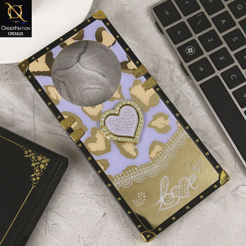 Xiaomi Redmi A3x Cover - Design3 - Heart Bling Diamond Glitter Soft TPU Trunk Case With Ring Holder