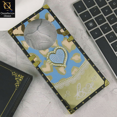 Xiaomi Redmi A3 Cover - Design4 - Heart Bling Diamond Glitter Soft TPU Trunk Case With Ring Holder