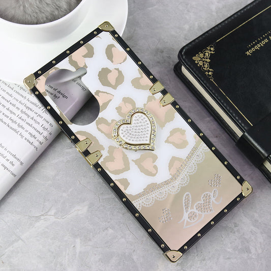 Xiaomi Redmi A5 4G Cover - Design 2 - Heart Bling Diamond Glitter Soft TPU Trunk Case With Ring Holder