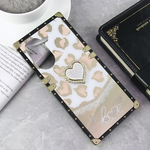 Xiaomi Redmi A5 4G Cover - Design 2 - Heart Bling Diamond Glitter Soft TPU Trunk Case With Ring Holder