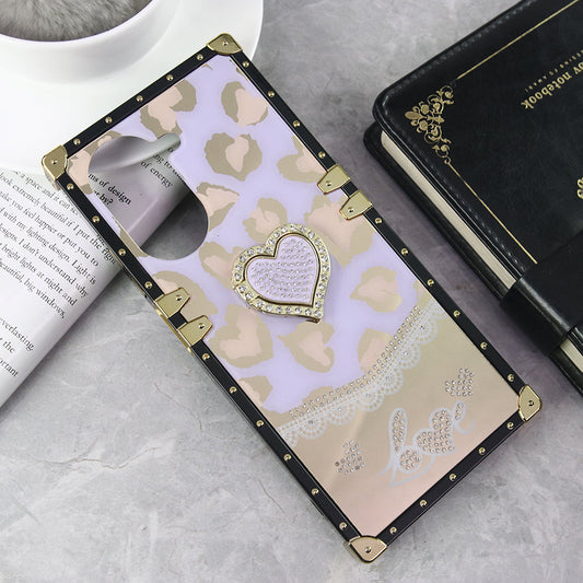 Xiaomi Redmi A5 4G Cover - Design 3 - Heart Bling Diamond Glitter Soft TPU Trunk Case With Ring Holder